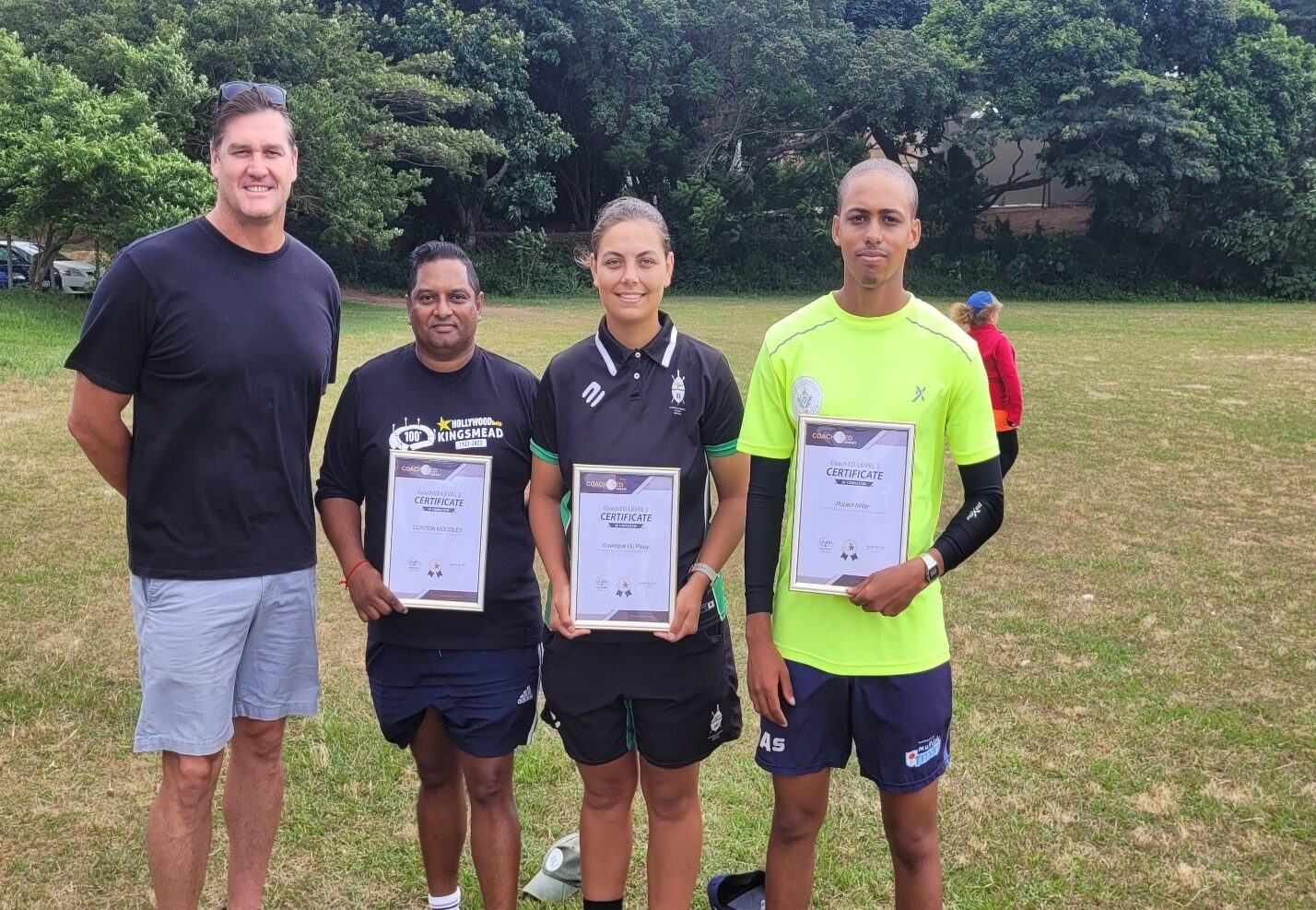 Russel Symcox and coaches